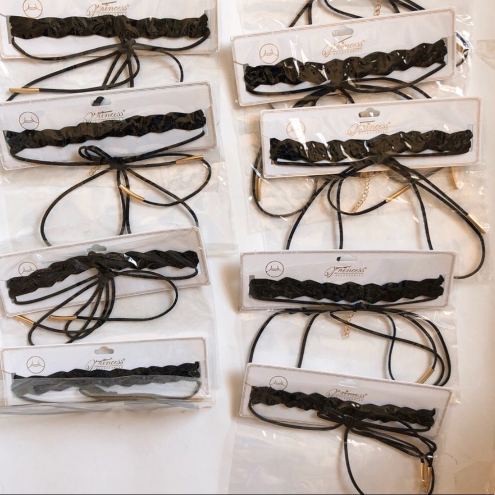8 braided chokers bridesmaids gifts
